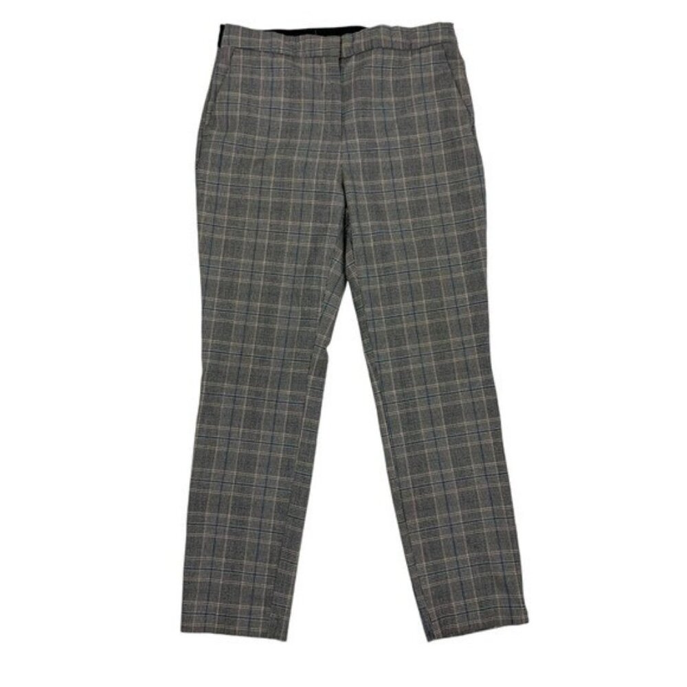 Zara Women Large‎ Gray Career Pants Office Workwear Trousers Stretch